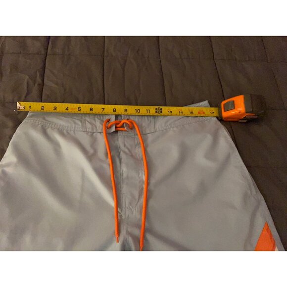 Gap Men’s Swim Trunks Size M Blue Board Shorts Orange Drawstring Quick Dry Logo - Picture 9 of 12